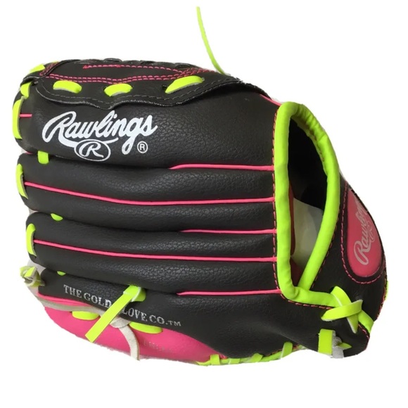 Rawlings Other Rawlings Girls Lefty Black Pink Wlp95dsp 95 Softball Glove Euc Poshmark